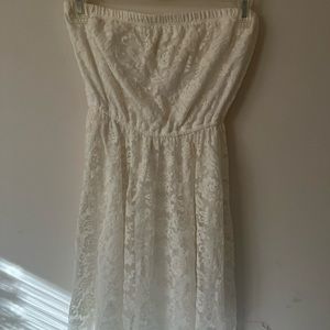 Hollister white lace dress